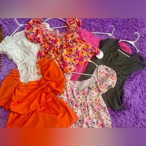 LOT of 6 SHEIN short sleeve tops. Sz L. All are like new condition.